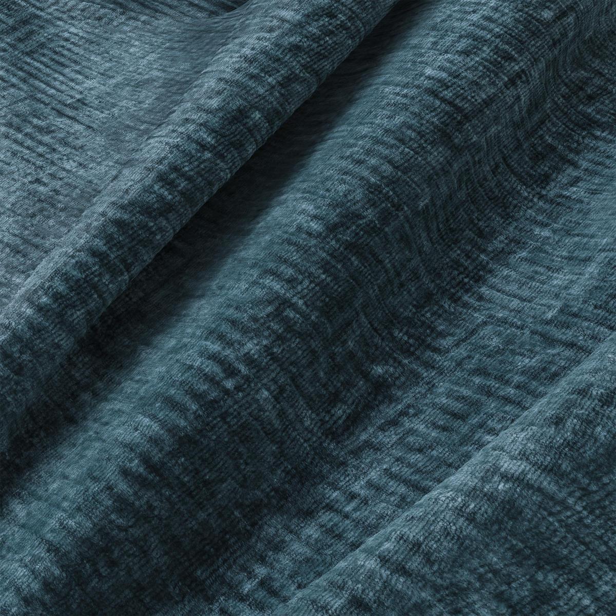 SCHLAFSOFA GERADE Samt Ozeanblau 214cm - Dunkelblau, Textil (214/90/100cm) - Sia Home