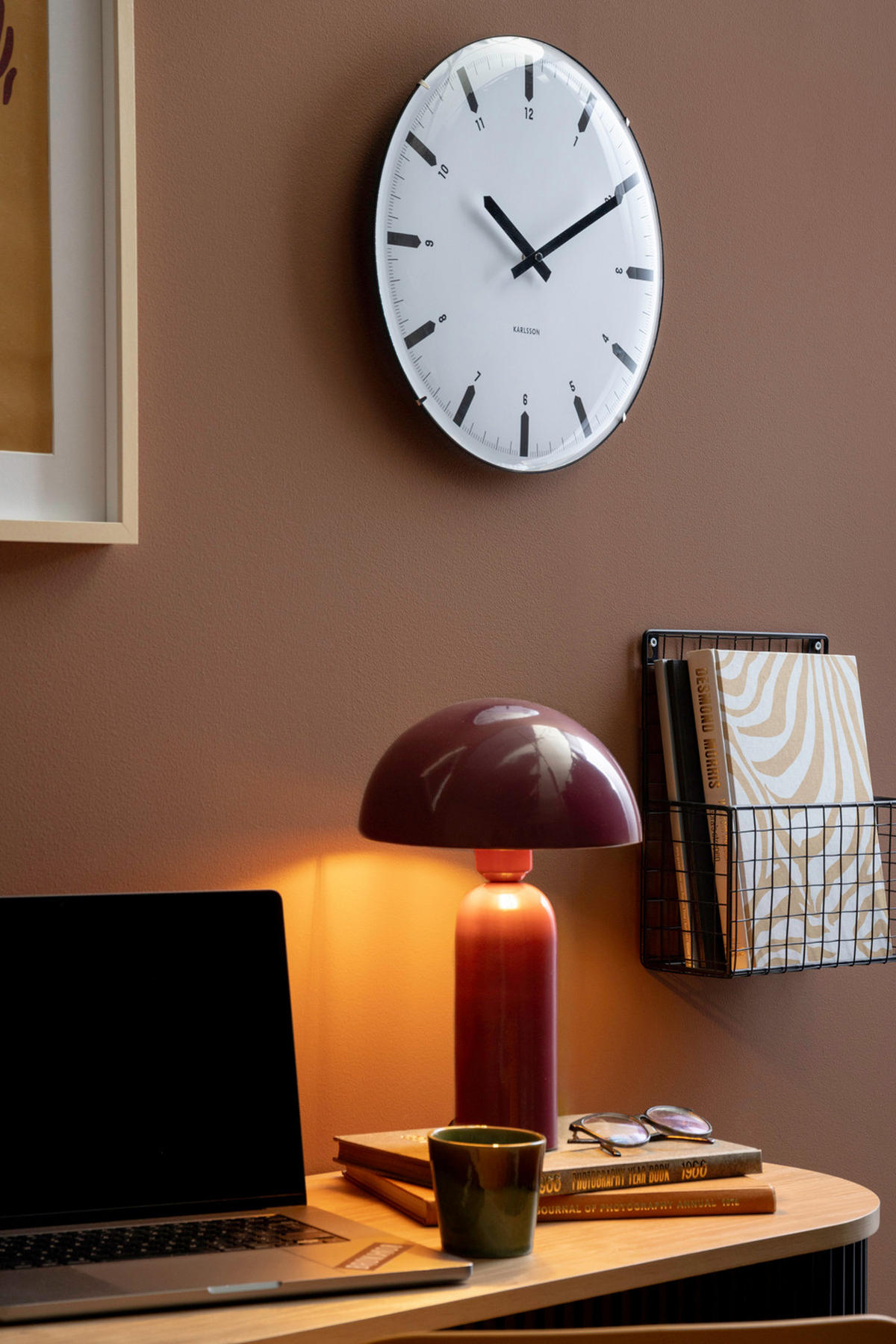 WANDUHR Realista Dome Weiß 35/4.5/35 cm - Weiß, Kunststoff (4.5/35/35cm) - Karlsson