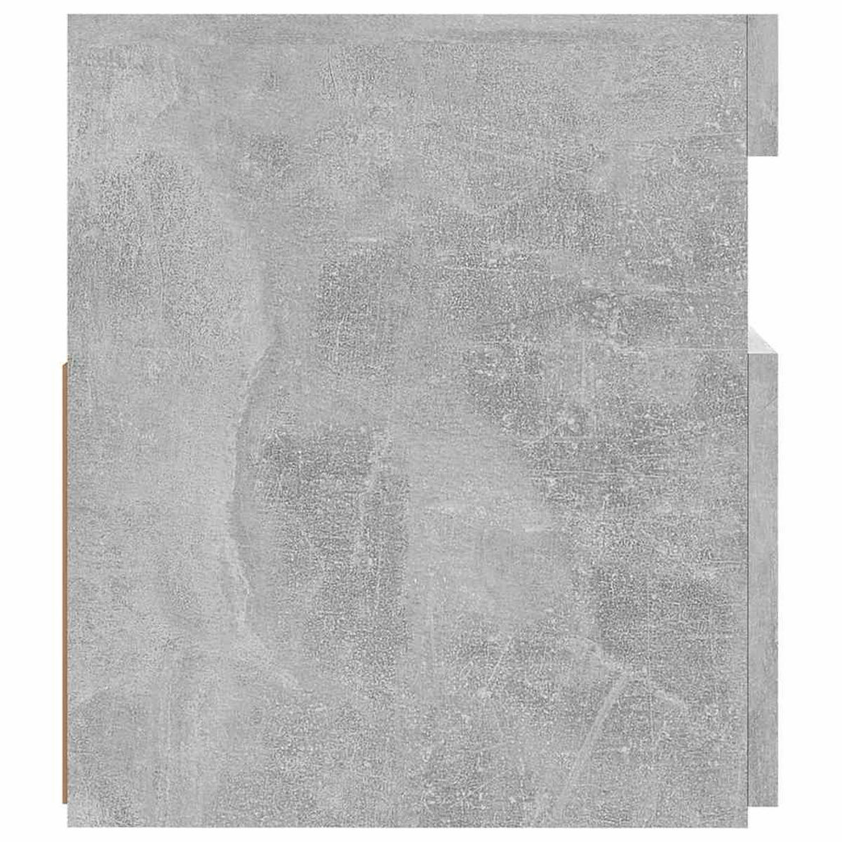 LOWBOARD mit Led-Beleuchtung 120/35/40 cm aus Holzwerkstoff in Betongrau - Hellgrau, Holz (120/40/35cm) - vidaXL