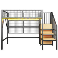 HOCHBETT Eisen 90/200 cm Schwarz - Schwarz, Metall - Raumix