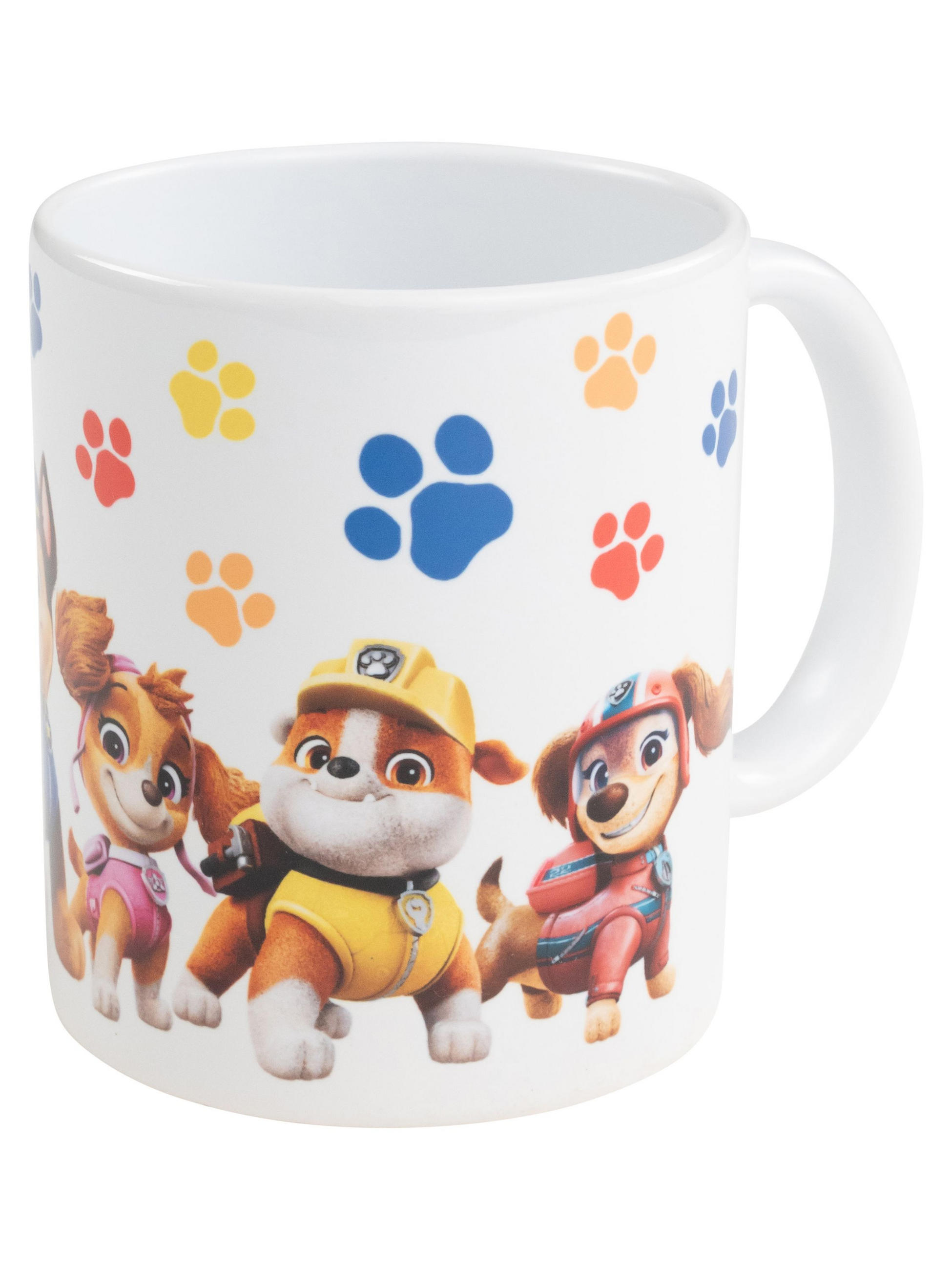 BECHER Paw Patrol Pfoten Keramik Weiß 320 ml - Weiß, Keramik (0.32L) - Paw Patrol