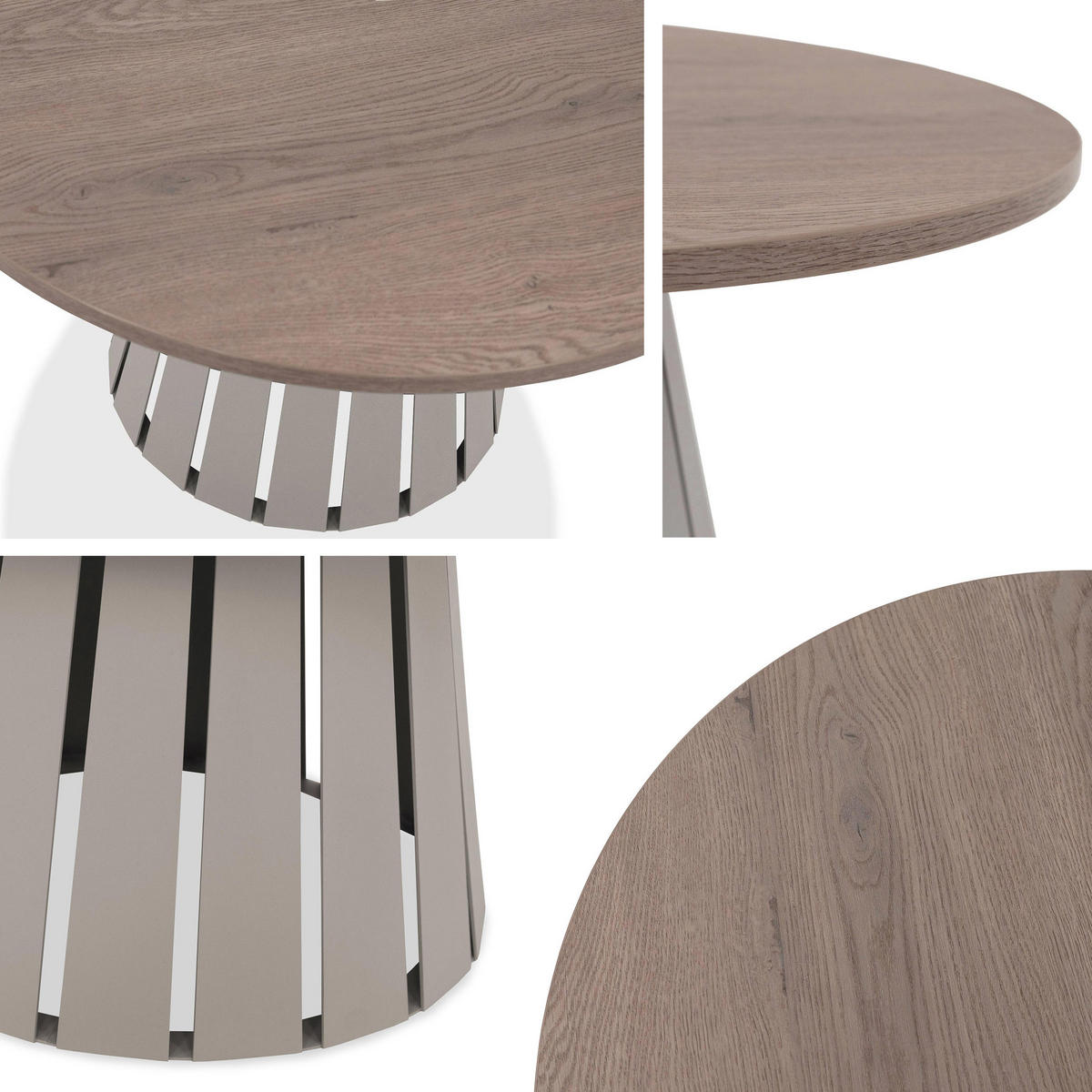 COUCHTISCH Circolo Cashmere - Kaschmir, Holzwerkstoff/Metall (75/75/45cm) - MIRJAN24