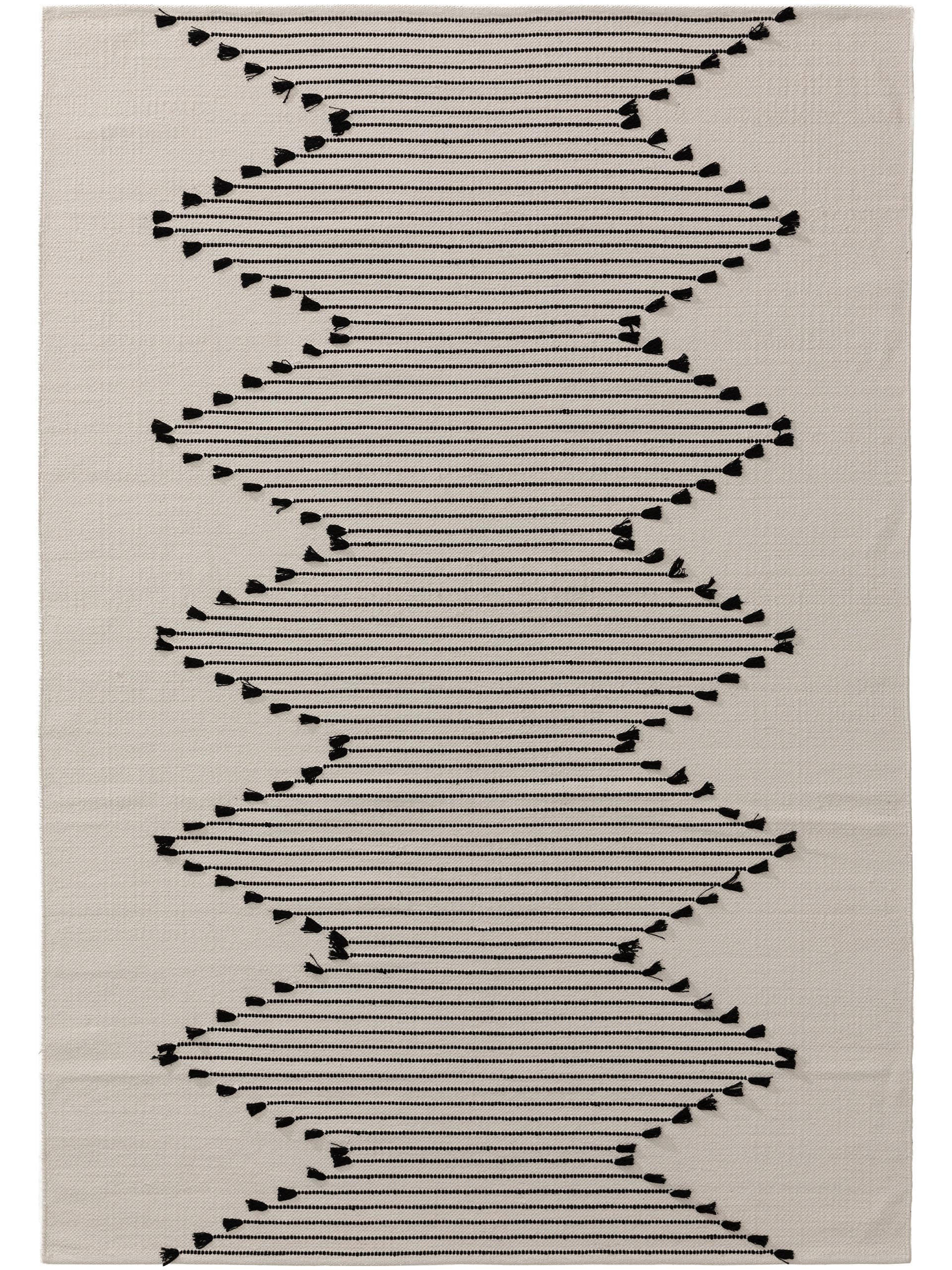 BAUMWOLLTEPPICH Bo Ivory 160x230 cm - Creme, Textil (160/230cm) - benuta Pop