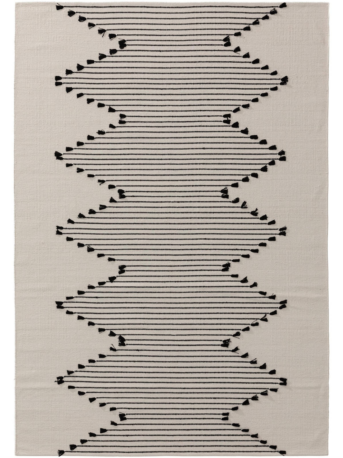BAUMWOLLTEPPICH Bo Ivory 120x170 cm - Creme, Textil (120/170cm) - benuta Pop