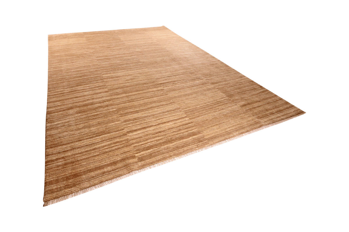 GABBEH-TEPPICH handgeknüpft Braun 381/299 cm Schurwolle - Braun, Textil (299/381cm) - Looma