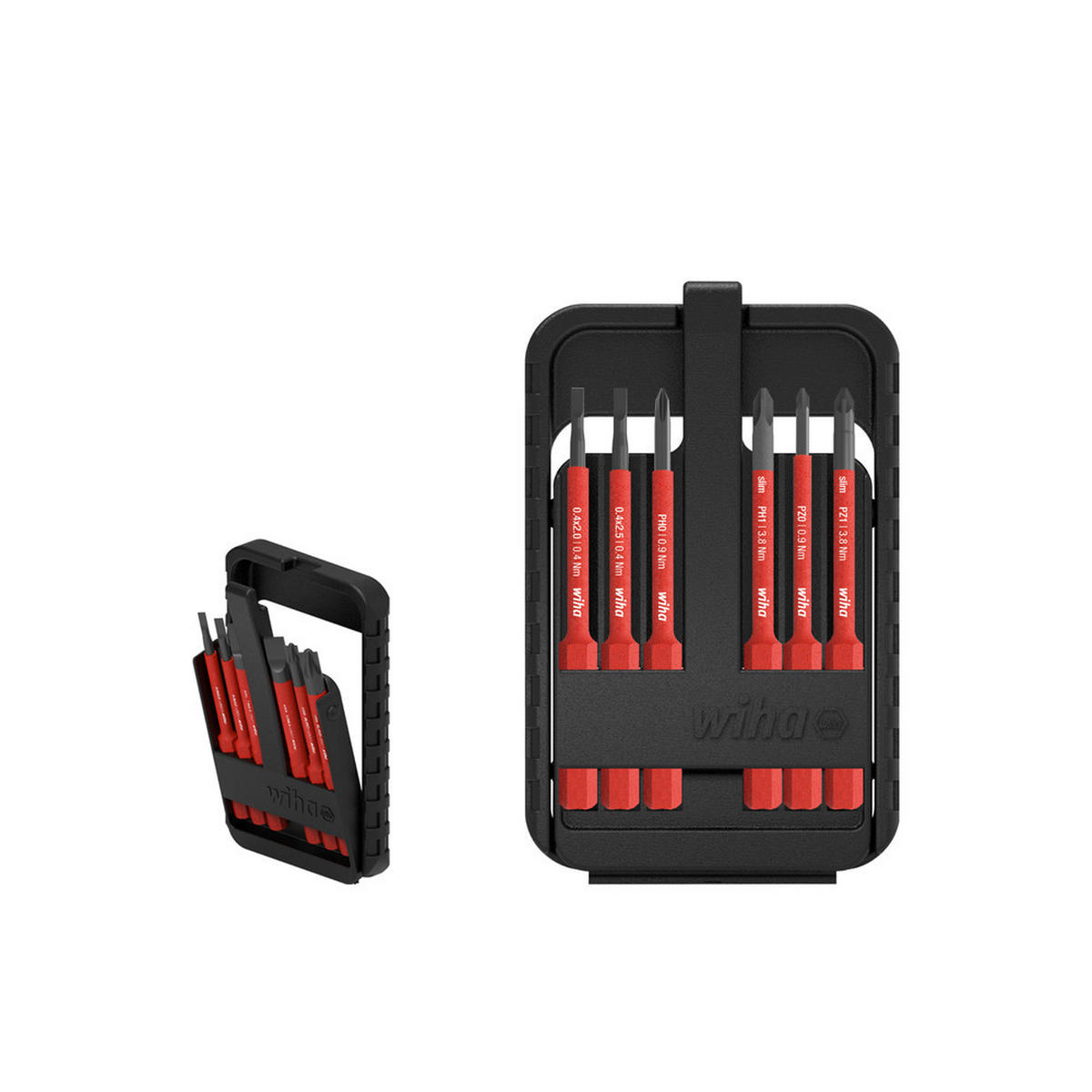 BIT Set slimBIT electric, in slimBit-Box, SL, PH, PZ, 7-teilig - Multicolor, Kunststoff (190/110/15cm) - Wiha