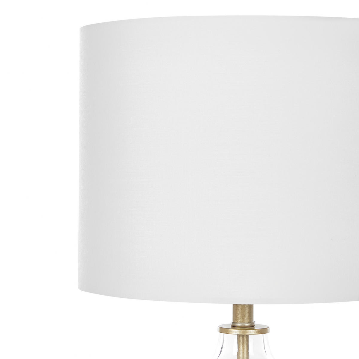 TISCHLAMPE Okari 33/33/63 cm - Weiß, Glas (33/33/63cm) - Beliani