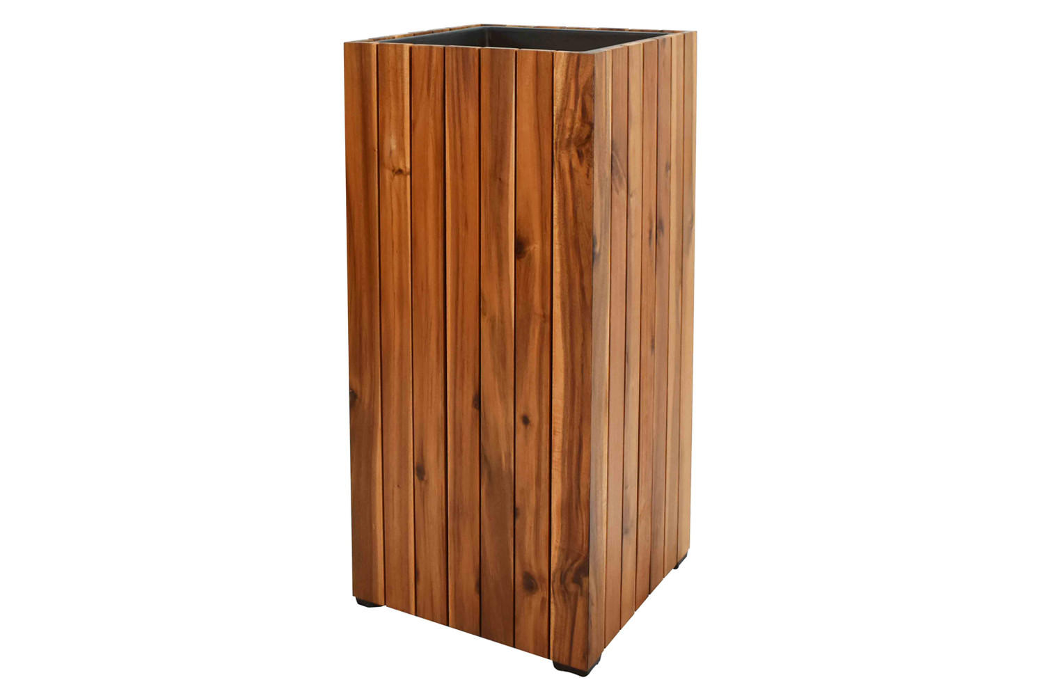 Pflanzgefäß Mit Rollen, 33 Cm, Braun – Mobiler Blumentopf Mit 4 Lenkbaren Rädern