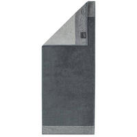 DUSCHTUCH Unisex Luxury Home C Two-Tone Grau Baumwolle - Schieferfarben, Textil (30/40cm) - Cawoe