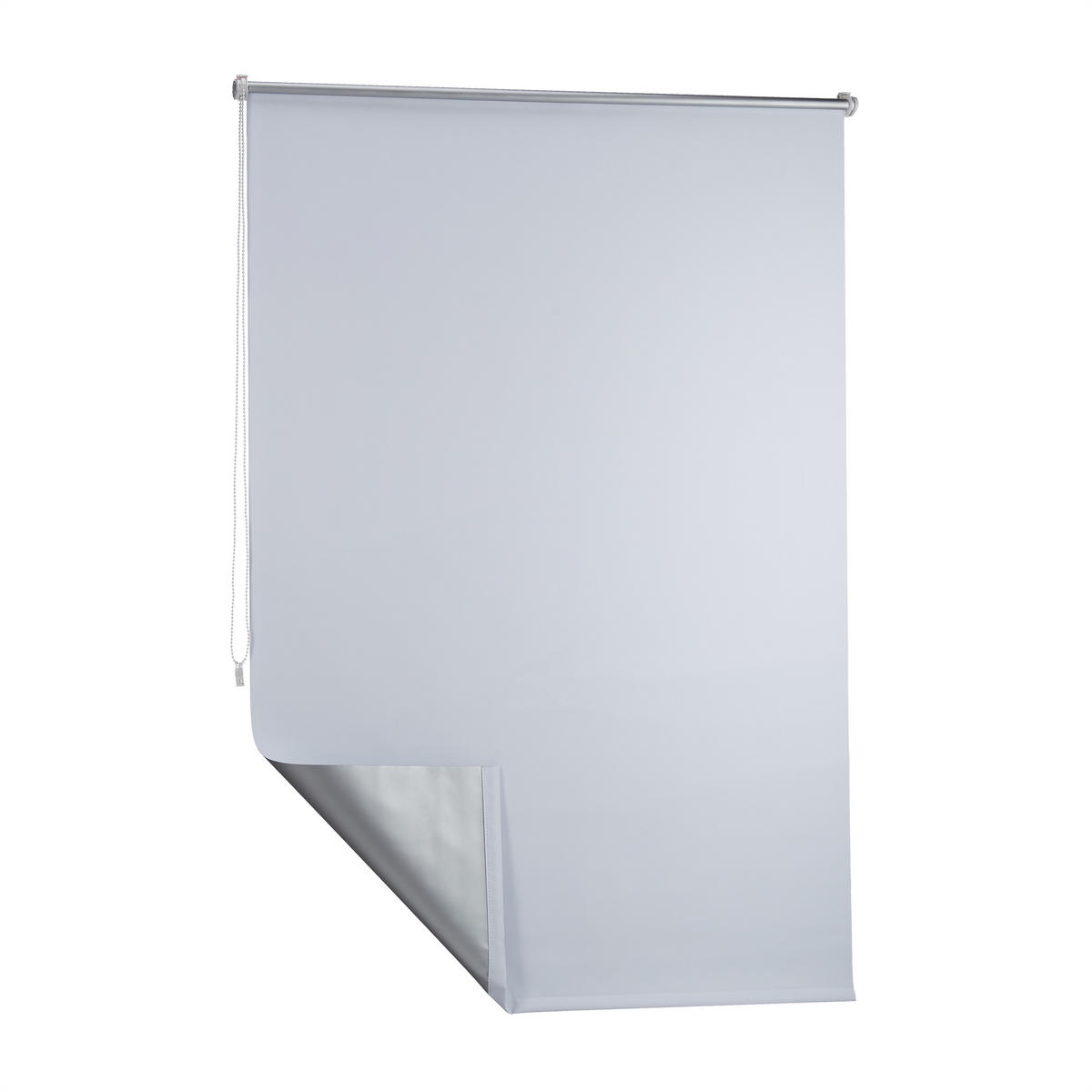 VERDUNKLUNGSROLLO - Weiß, Kunststoff/Textil (110/160/3.5cm) - Relaxdays
