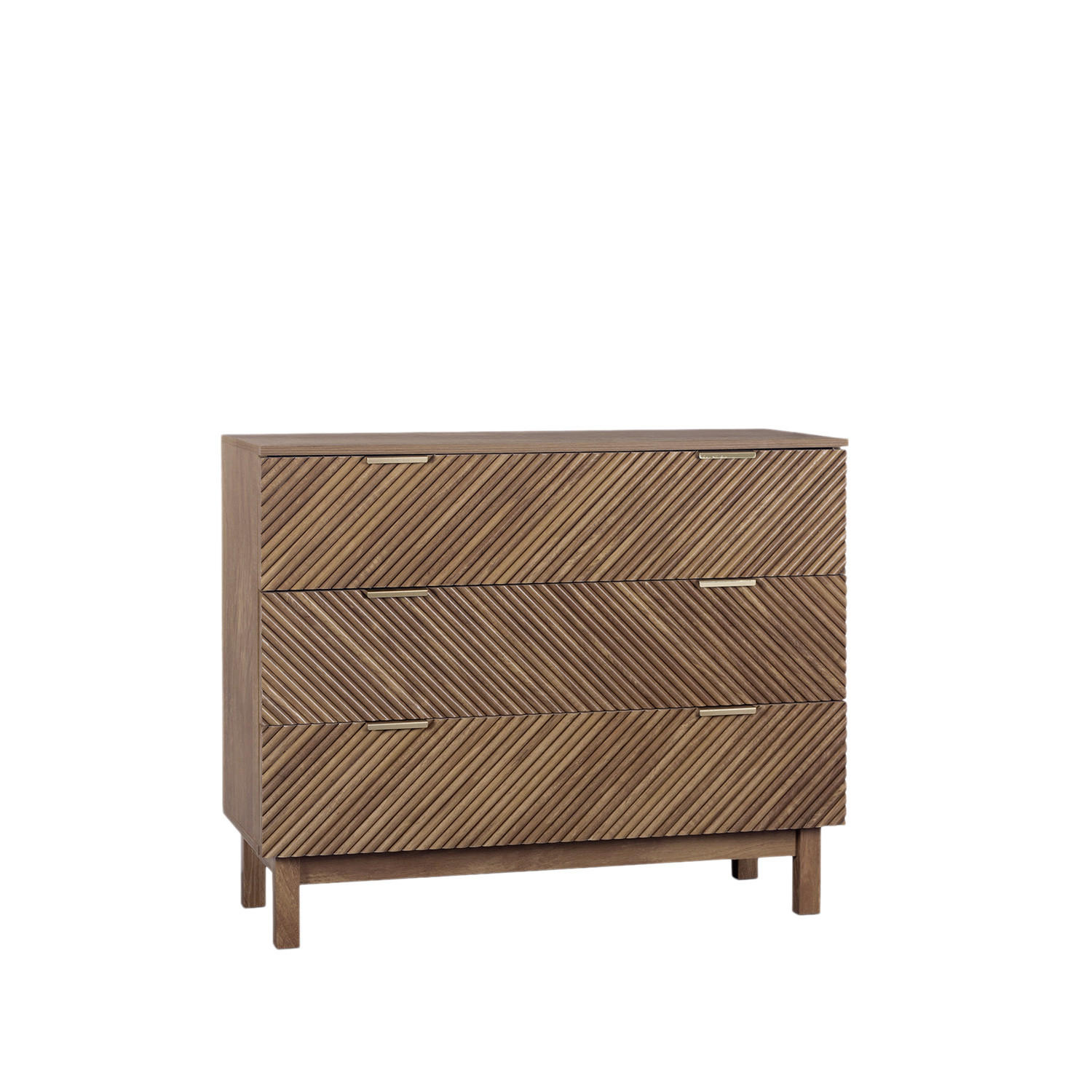 Klast Home Kommode Walnuss 101x83x40 cm