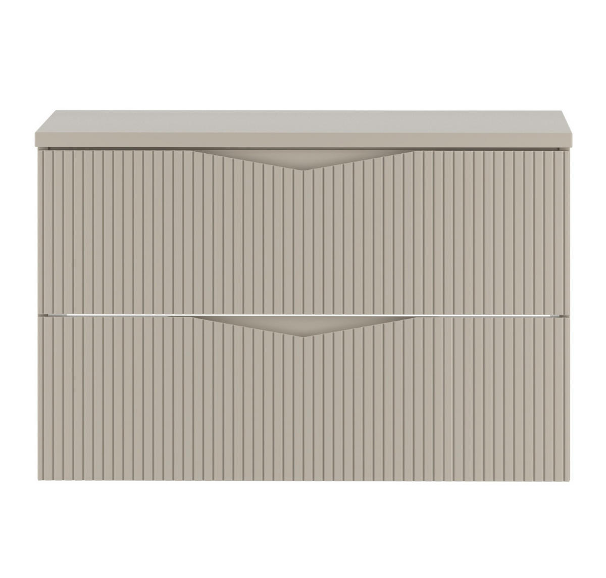 WASCHBECKENUNTERSCHRANK Calen 2 Schubladen Cashmere - 80 x 46 x 52 cm - Kaschmir, Holz (80/52/46cm) - Badplaats