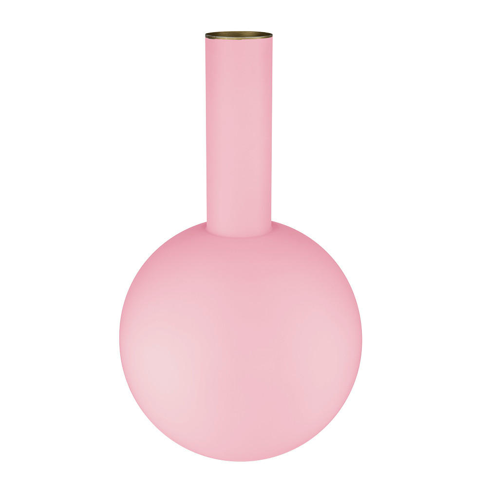 VASE Metal large matt light rosa 24.5x42 cm - Hellrosa, Metall (42cm) - Pip Studio