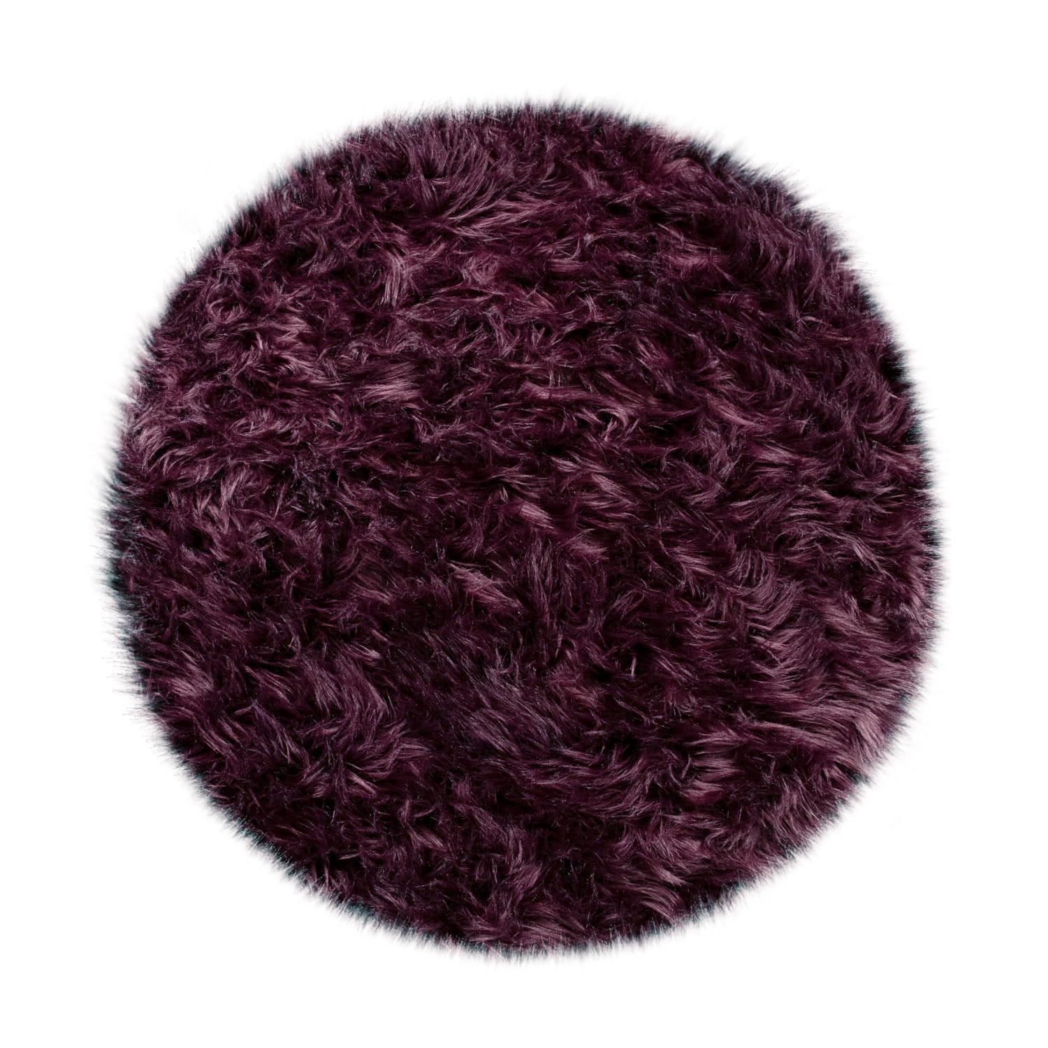 Kadima Design Hochflorteppich Lila 90x90 cm