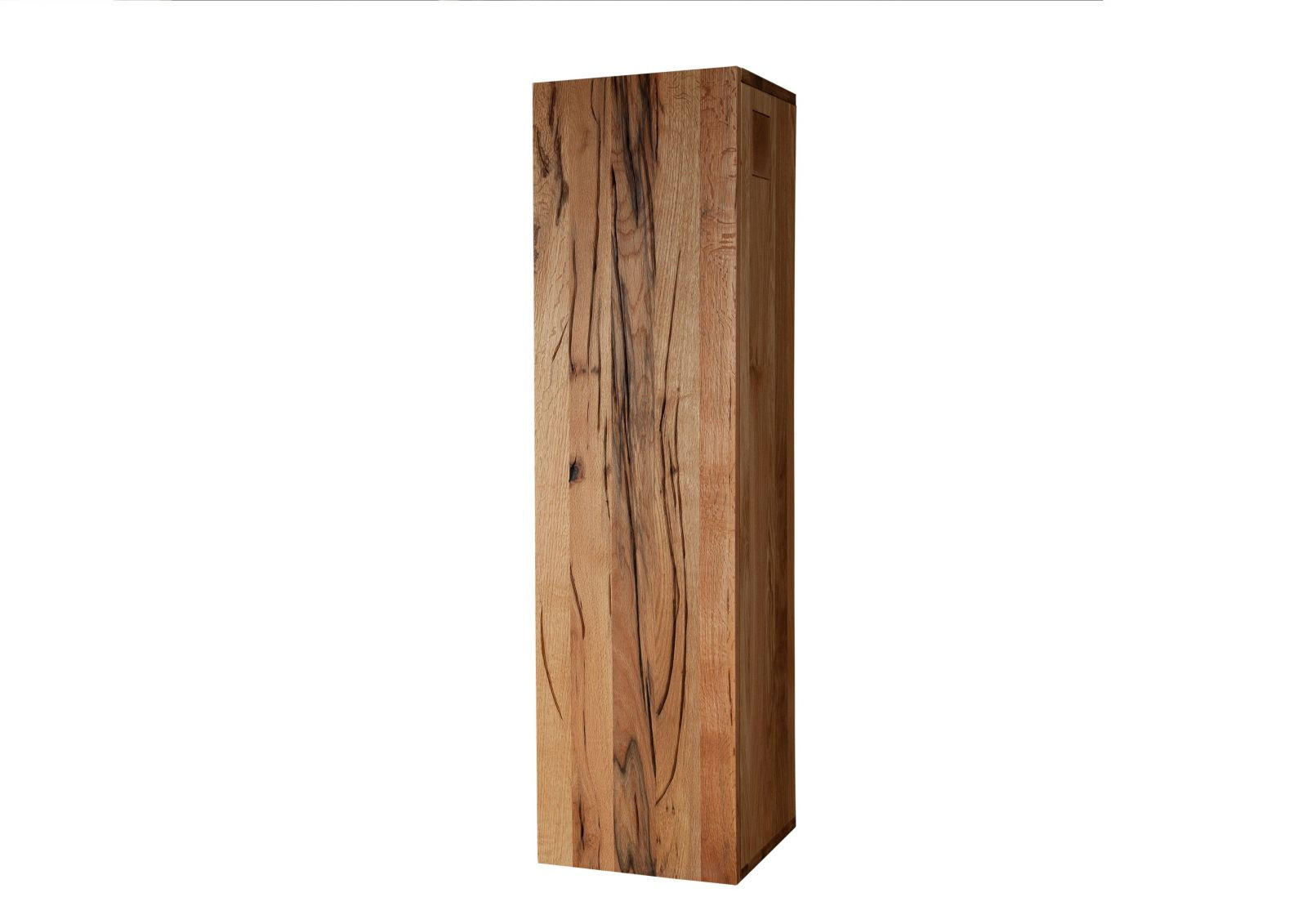 HÄNGESCHRANK Wild-/Zerreiche 33x33x124 natur geölt FRANKFURT #101 - Braun, Holz (33/124/33cm) - Massivmoebel24
