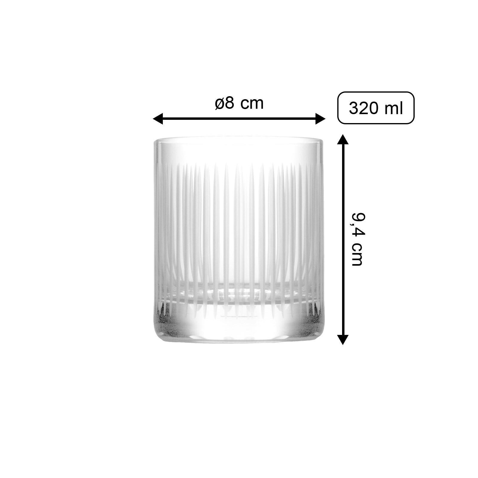 WHISKYGLÄSER New York Bar Soho transparent 320 ml 6er Set - Transparent, Glas (0.32L) - Stölzle Lausitz