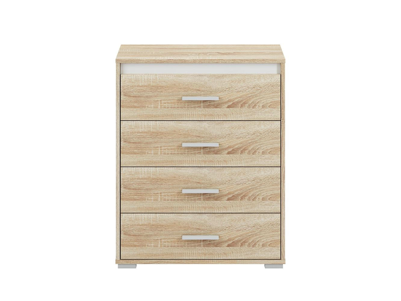 KOMMODE Avo Sonoma Eiche, Absetzung austauschbar 69 / 34 / 85cm - Braun, Holz/Holzwerkstoff (69/85/34cm) - Feldmann-Wohnen