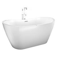 WHIRLPOOL freistehend F13 Armatur AF05 - Weiß, Glas/Kunststoff (80/72/180cm) - AcquaVapore by Sandra Jentho