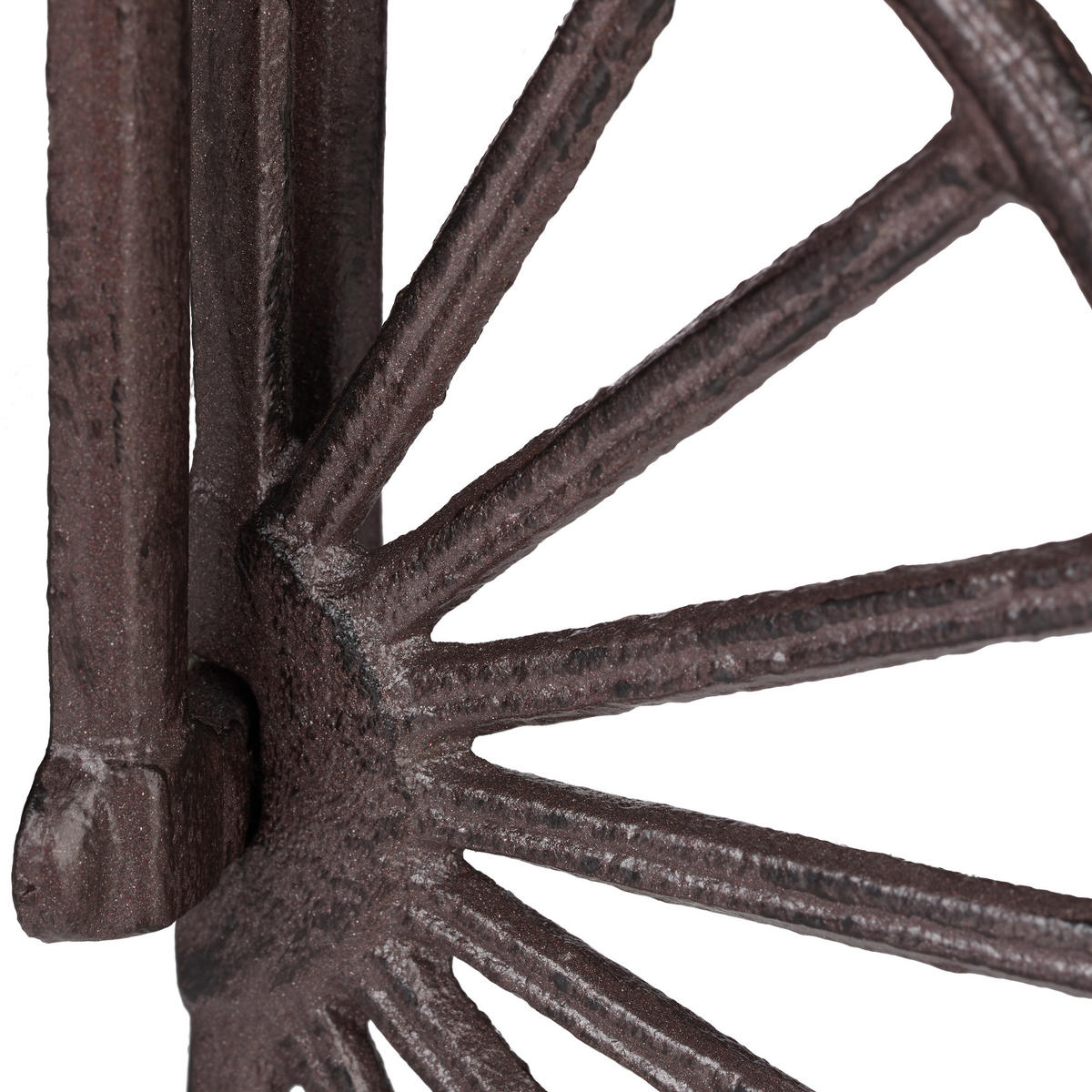 BLUMENHALTER - Dunkelbraun, Metall (23.5/35/17cm) - Relaxdays