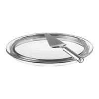 TORTENPLATTE + TORTENHEBER Ciao transparent ø 31,5 cm - Transparent, Glas (31.5/2.2/31.5cm) - Leonardo Living