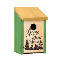 NISTKASTEN - Grün, Holz/Metall (12/22/15cm) - Relaxdays