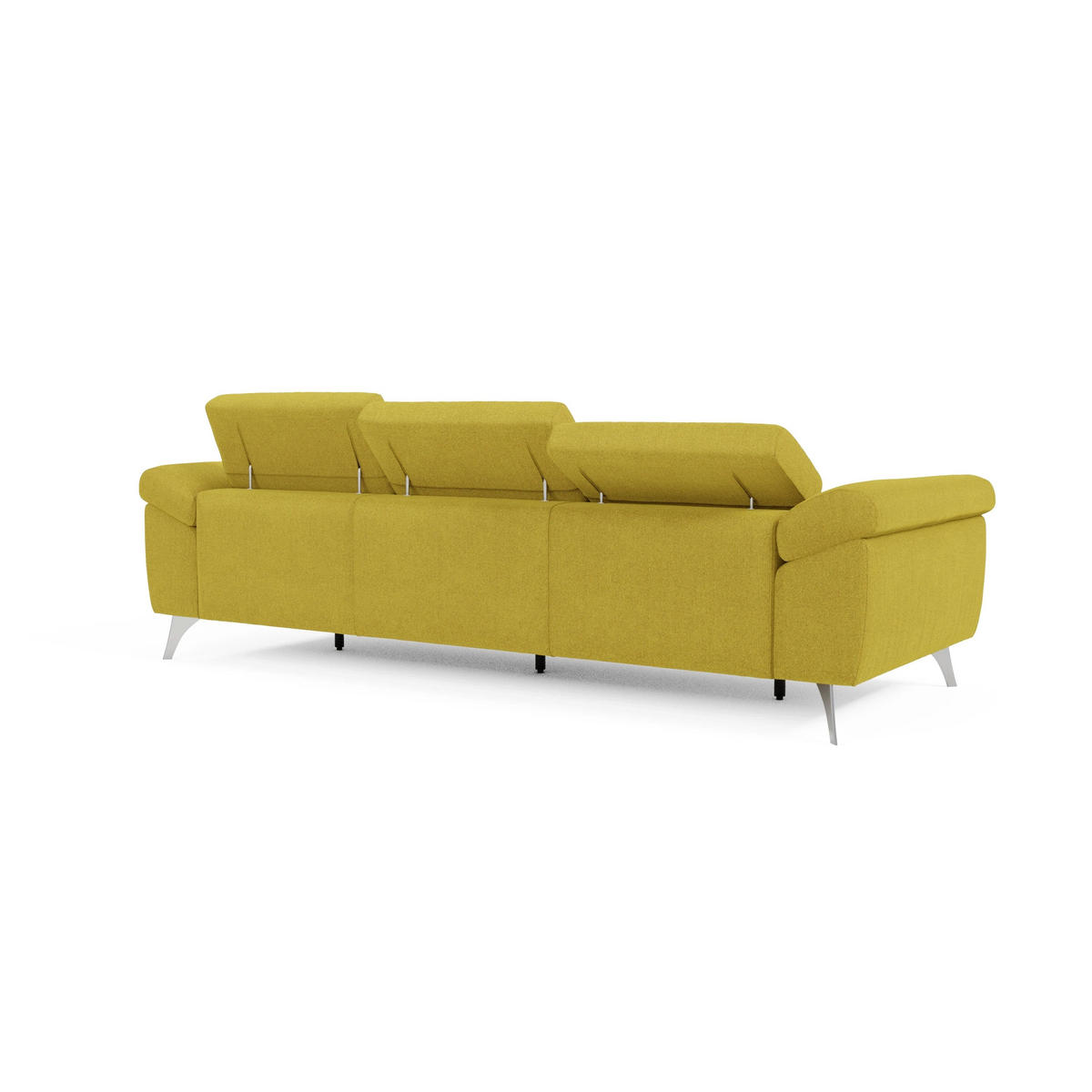 LINEARSOFA Donatello - Gelb, Metall (265/76/102cm) - Divani.store