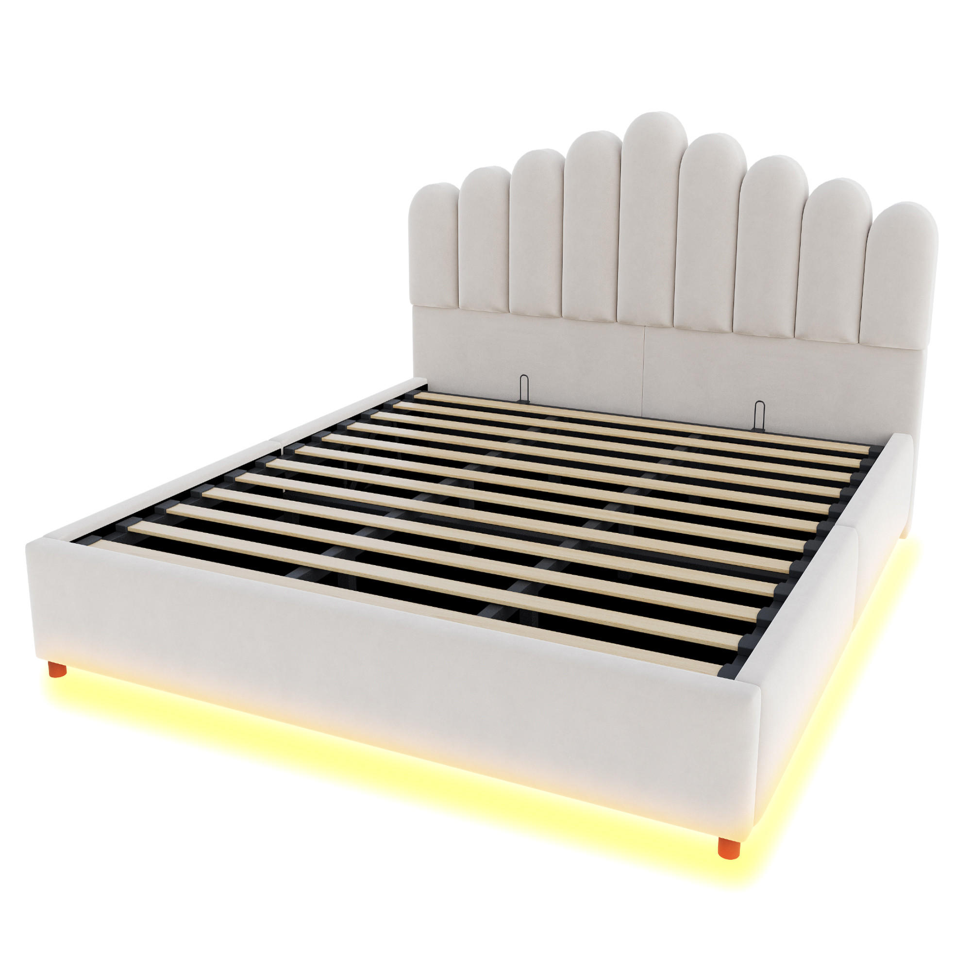 XXXLutz Polsterbett Beige