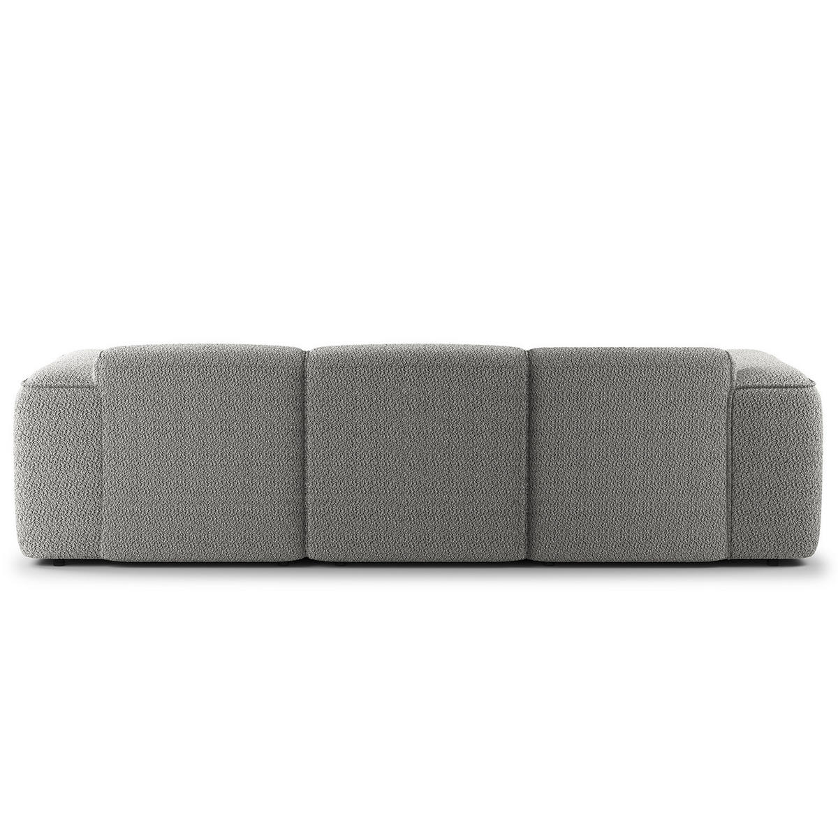 3-SITZER ECKSOFA mit Longchair - Schwarz/Grau, Kunststoff/Textil (251/173cm) - home24