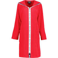 BADEMANTEL DAMEN REISSVERSCHLUSS MIT KAPUZE SEA SALT SAND 3101 ROT - 203 - Rot, Textil (Lnull) - Cawoe
