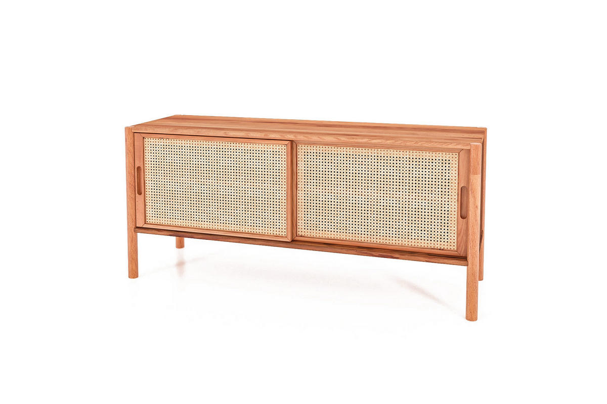 TV-SCHRANK INA Kernbuche - Kernbuche, Holz (142/64/46cm) - byoak