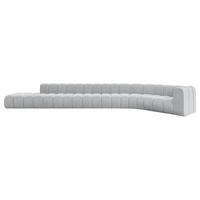ECKSOFA modulares Sofa Tilmo-L3 - 581x194x70 cm Grau - Grau, Holzwerkstoff/Textil (581/194cm) - ALTDECOR