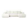 ECKSOFA LAMBI U, Wohnlandschaft U Form mit +3 Sitzen, Grau - Lambi 12 - Grau, Textil (340/89/114cm) - Moderno Meble