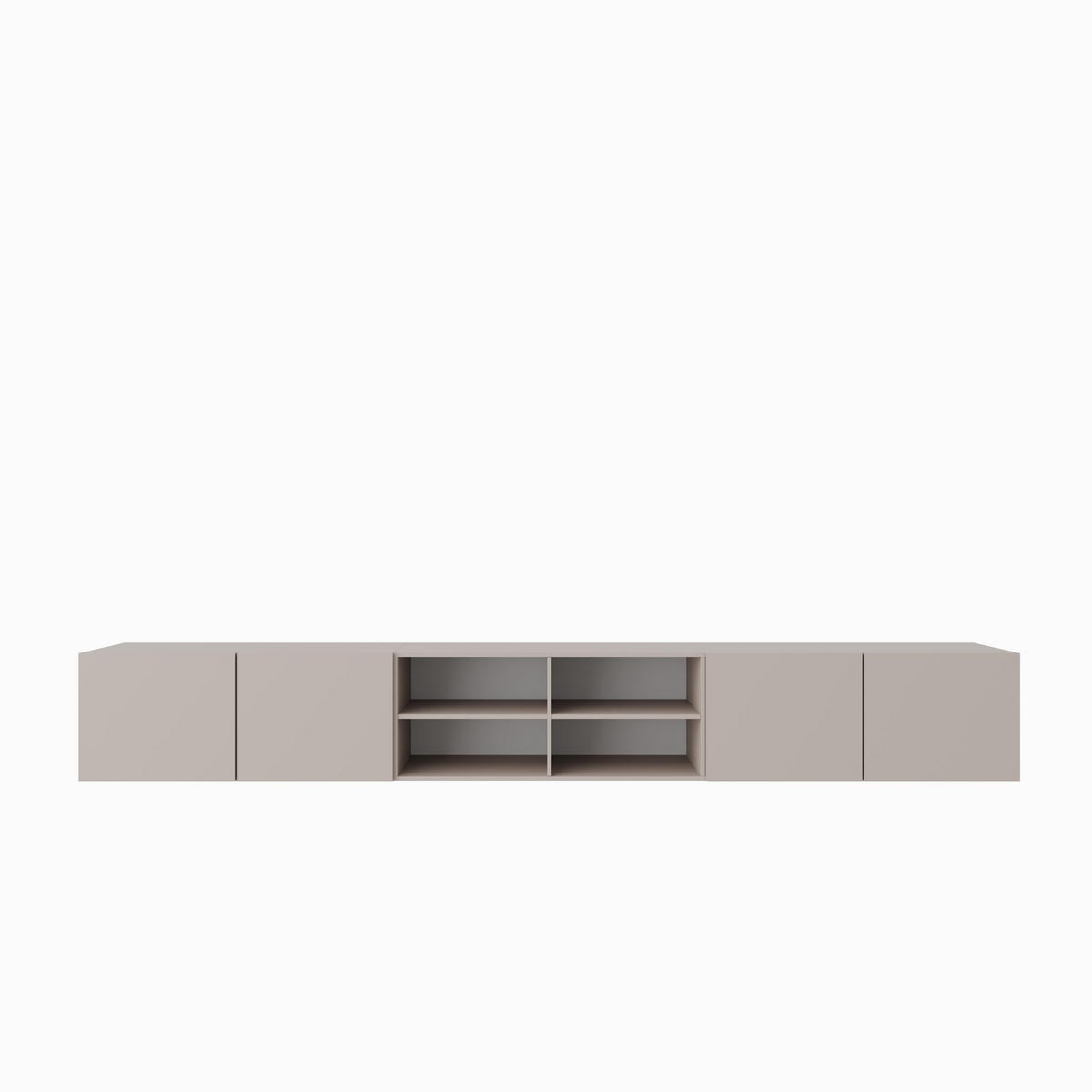 TV-SCHRANK Leo IV 300 cm, viertürig, kaschmir - Kaschmir, Kunststoff (300/41/40cm) - Margaret Hadas24