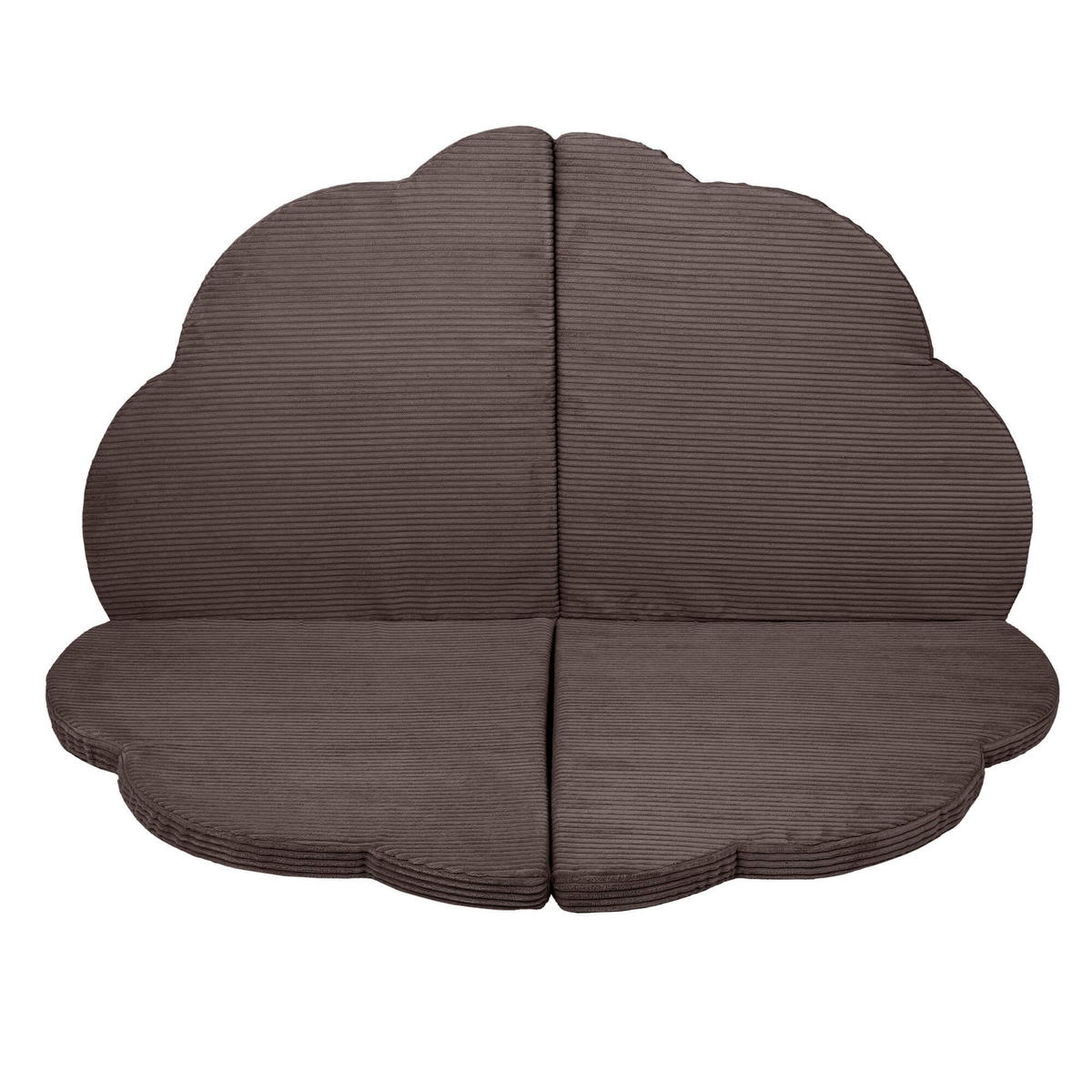 SPIELMATTE für Kinder, Wolke, Aesthetic, Braun - Braun, Textil (160/160cm) - MeowBaby