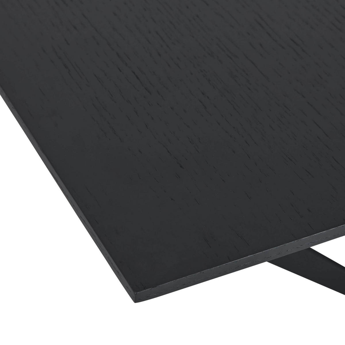 ESSTISCH 200/100/76 Schwarz rechteckig - Schwarz, Holz/Metall (200/100/76cm) - Furnhouse
