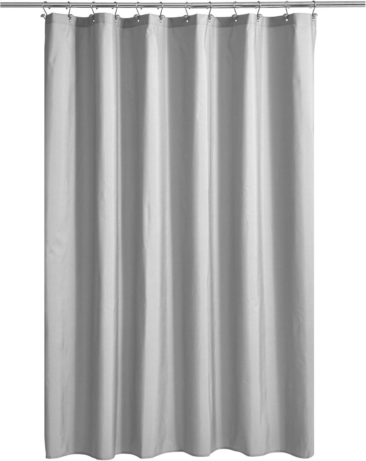 DUSCHVORHANG Grau PEVA hochwertig leicht Grau 200 cm - Grau, Kunststoff (180/200cm) - MCBOSON