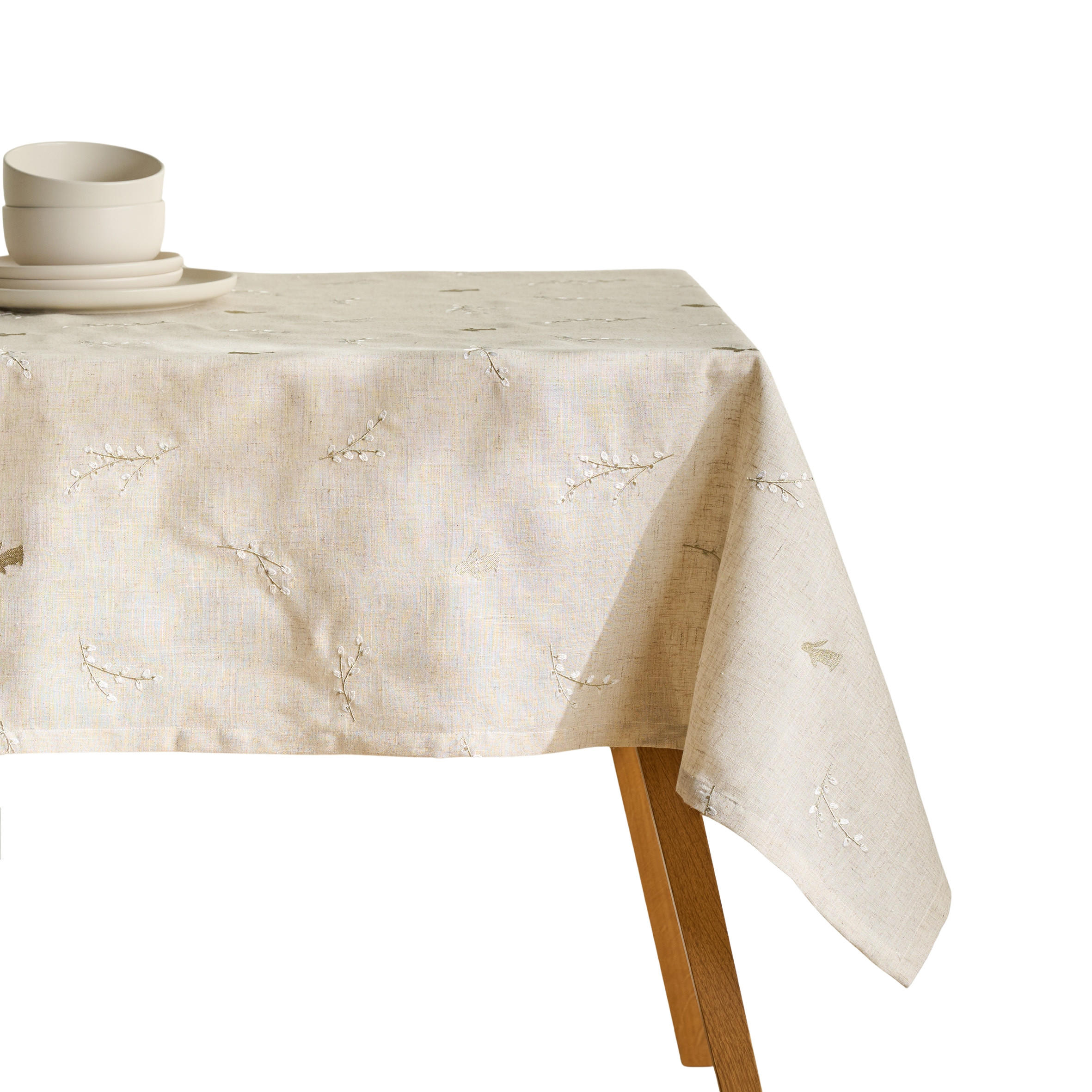 TISCHDECKE Bazinka - Beige, Textil (180/130/1cm) - home&you