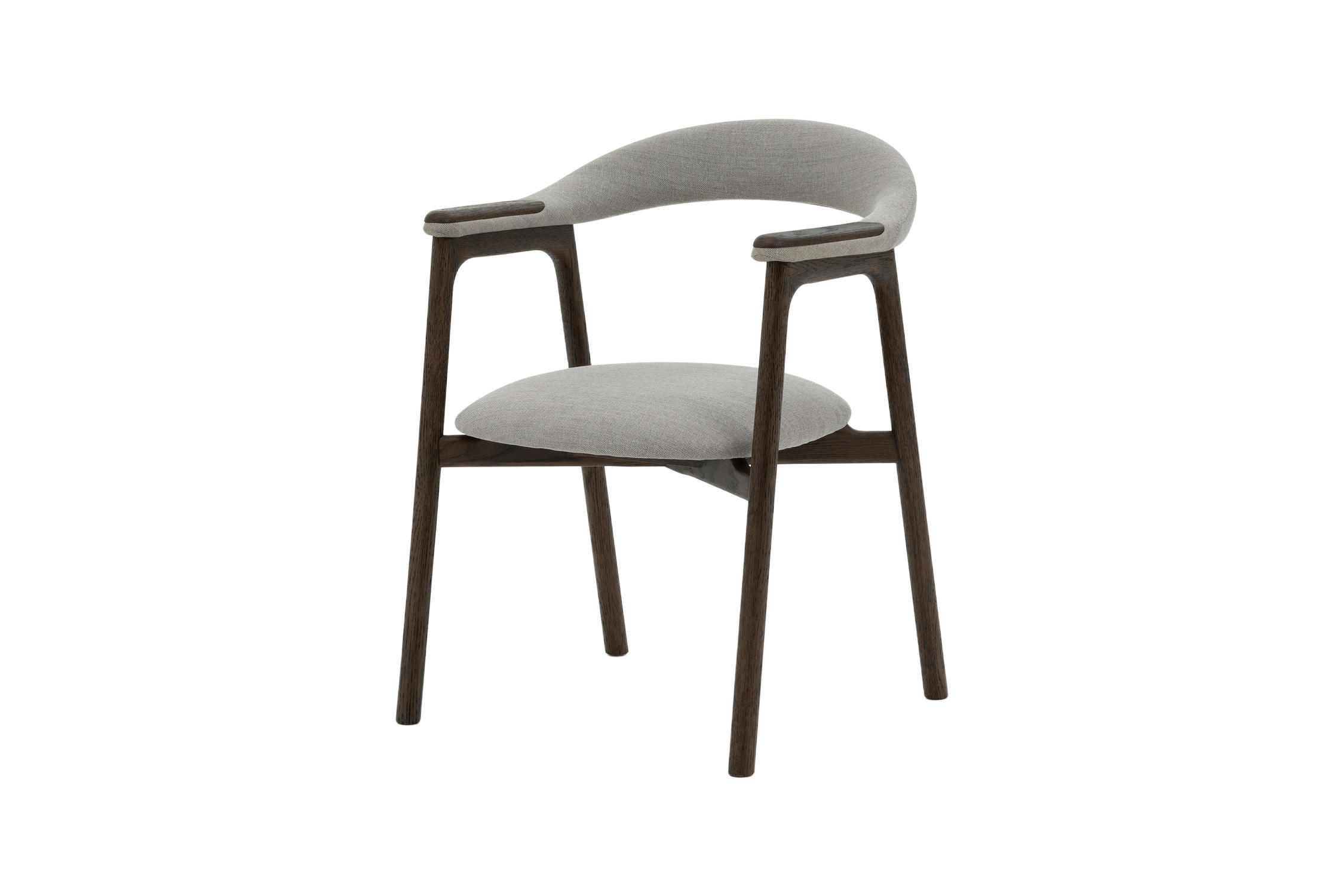 STUHL Franz, Braune Massiveiche - Braun, Holz (53/81/62cm) - WOODEK
