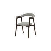 STUHL Franz, Braune Massiveiche - Braun, Holz (53/81/62cm) - WOODEK