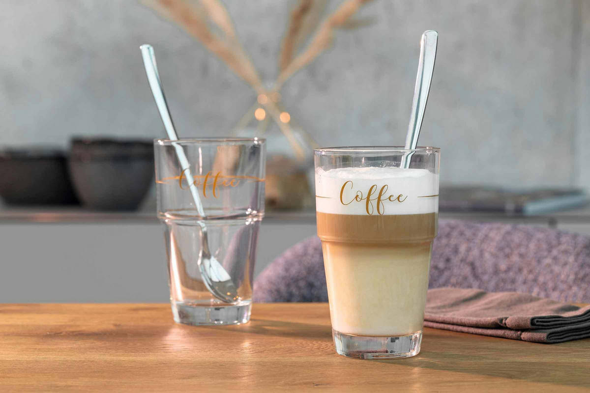 BECHER Solo transparent 410 ml 6er Set - Transparent, Glas (0.41L) - Leonardo Living