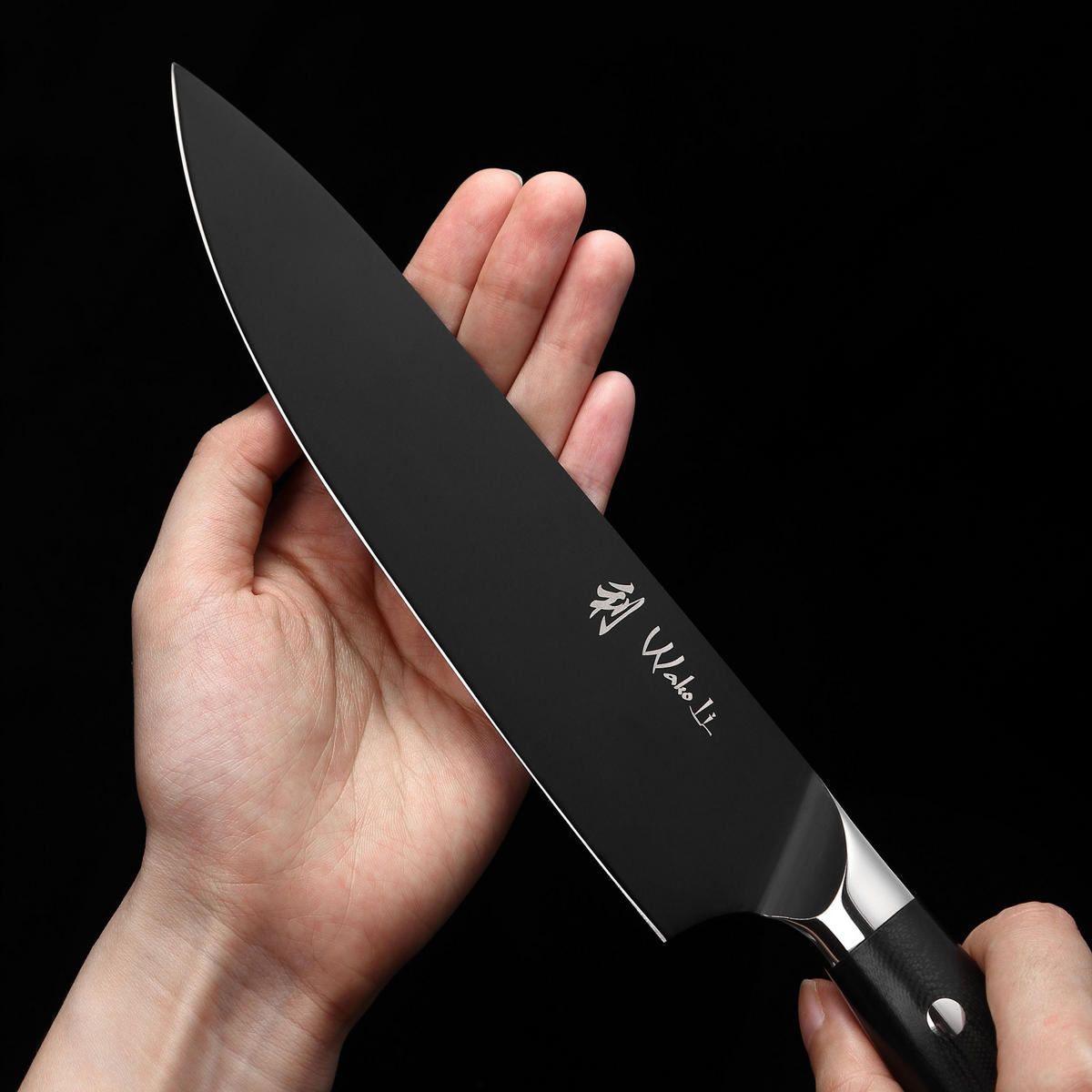 CHEFMESSER 20 cm - Schwarz, Metall (32cm) - Wakoli