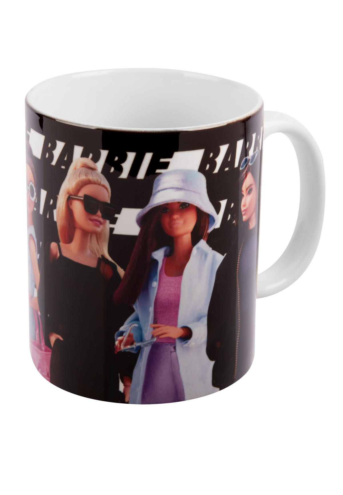 BECHER Barbie Barbie Girl Schwarz 320 ml - Schwarz, Keramik (0.32L) - Barbie
