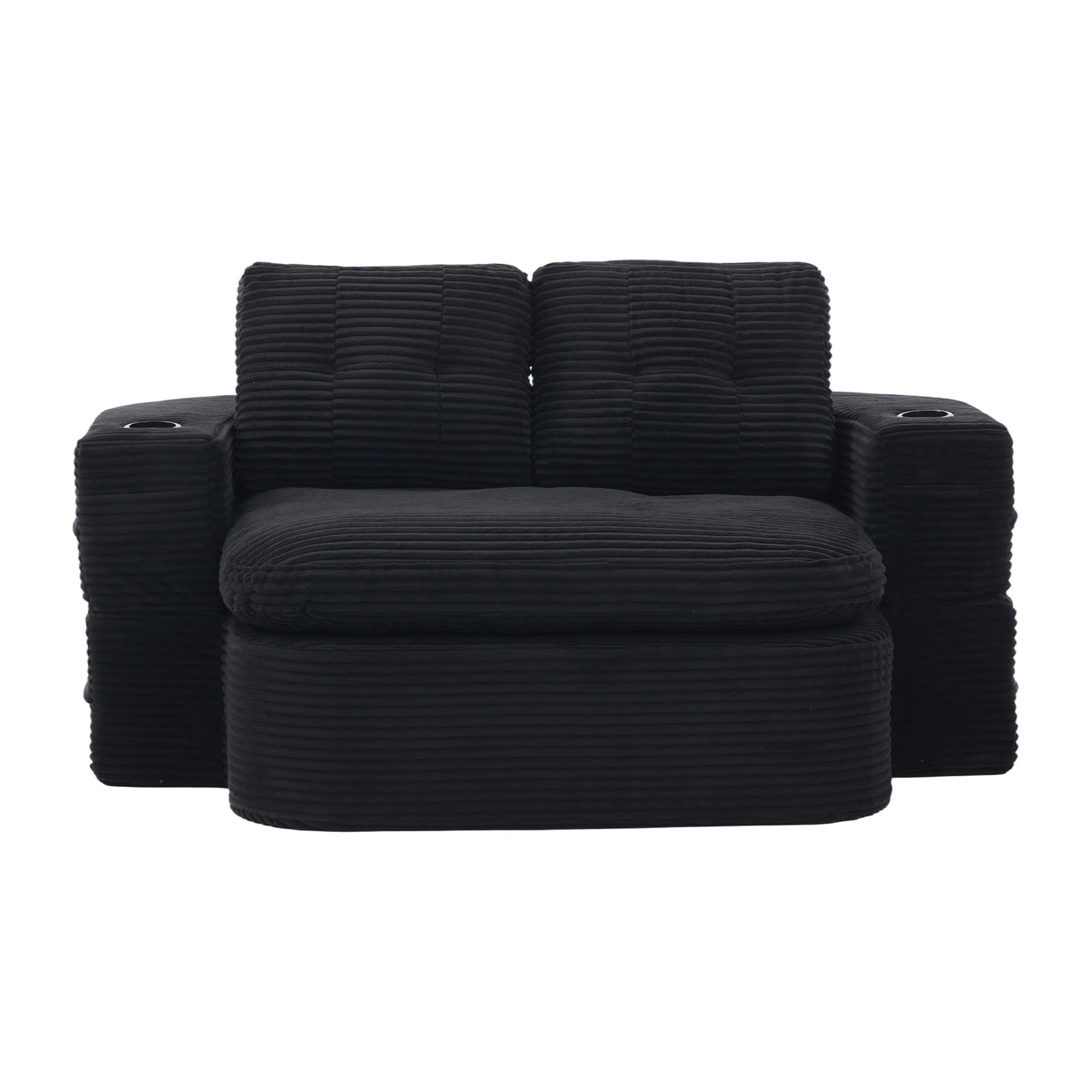 ComfortXL Schlafsofa Schwarz 165x61x97 cm