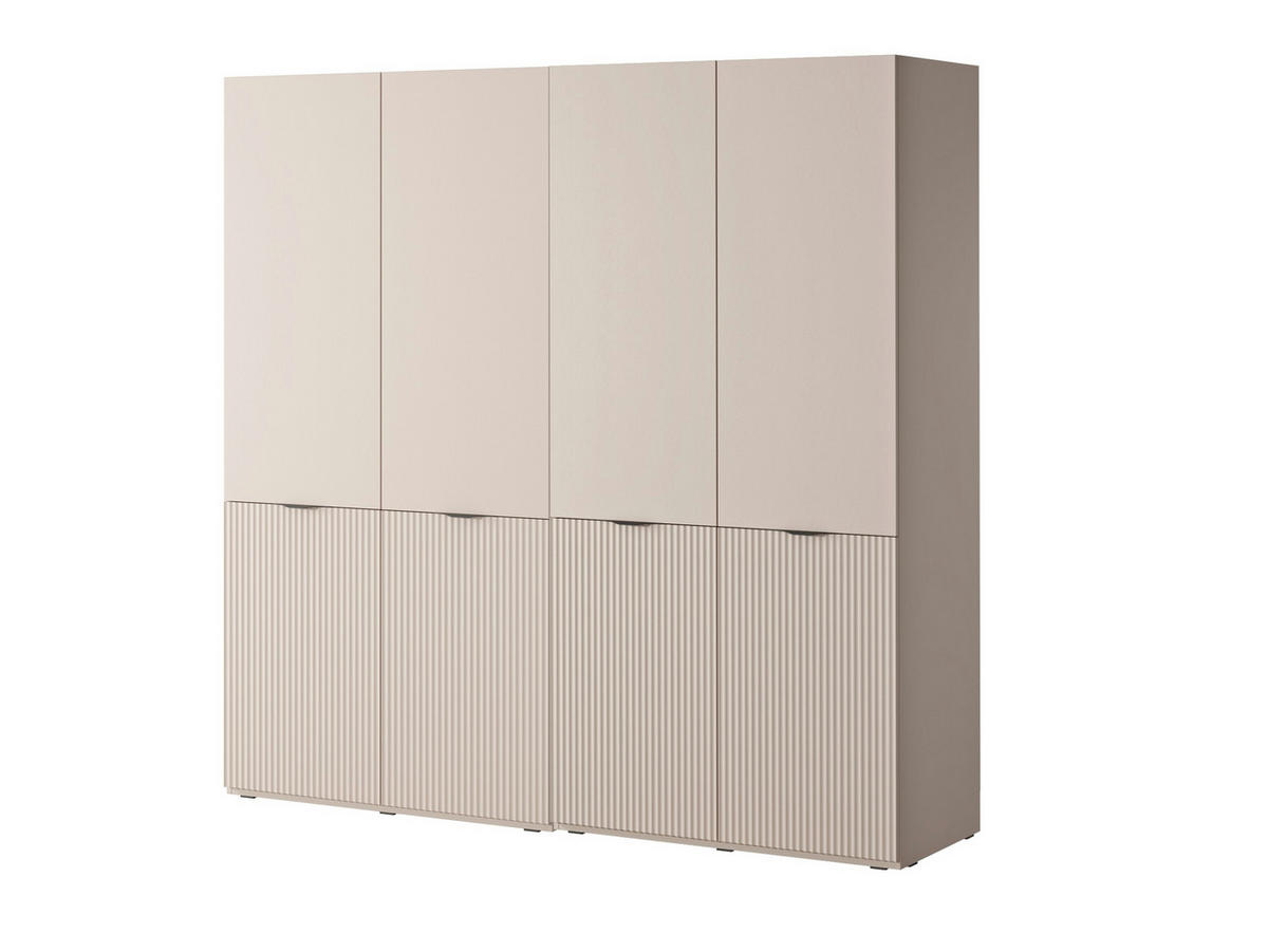 DREHTÜRENSCHRANK - Schrank Minewra 200 - Beige - Beige, Holzwerkstoff (200/200/51cm) - Möblo