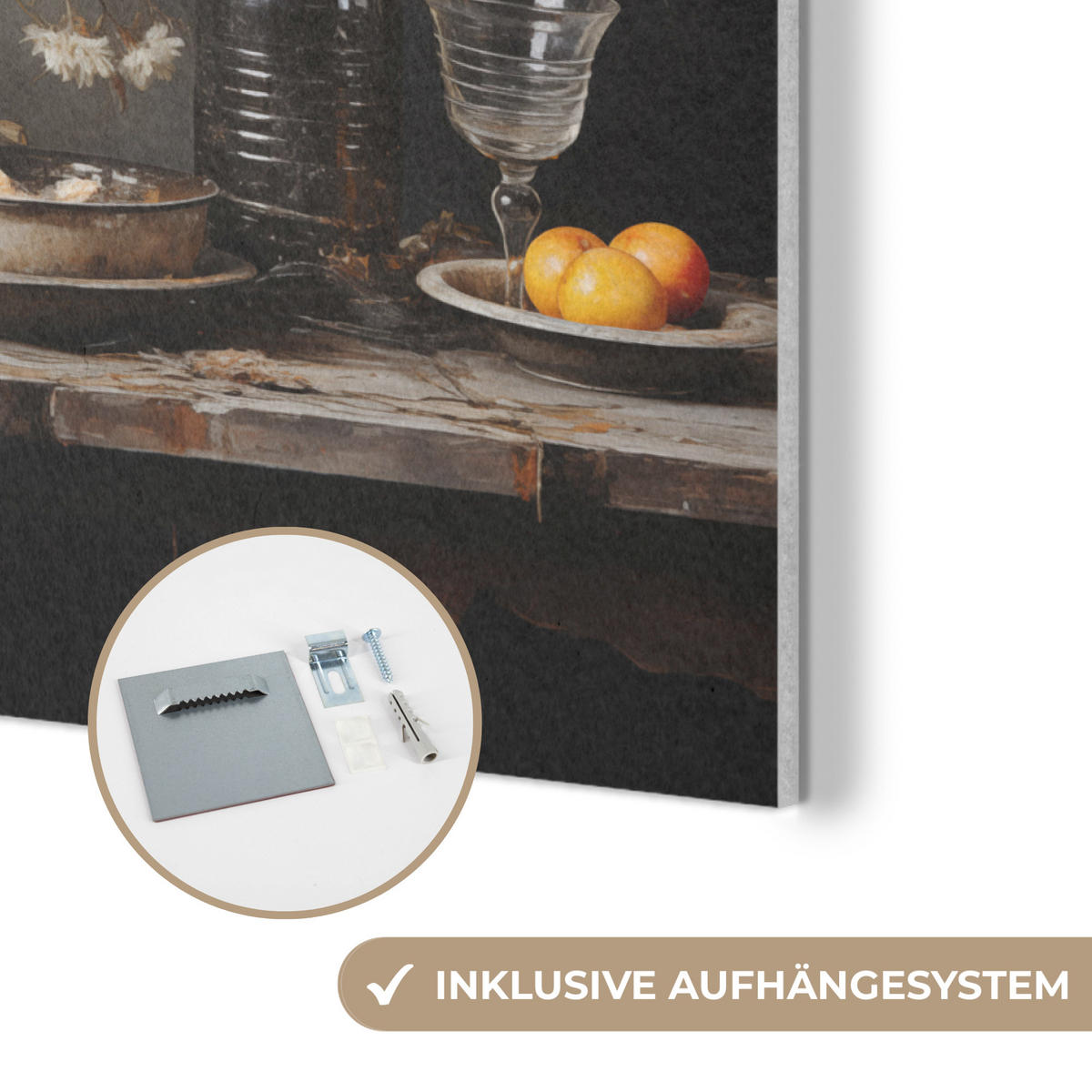 AKUSTIKPANEEL Stilleben - Blumen - Blumenstrauß - Vase - Wein 100x70 cm - Schwarz, Textil (100/0.9/70cm) - MuchoWow