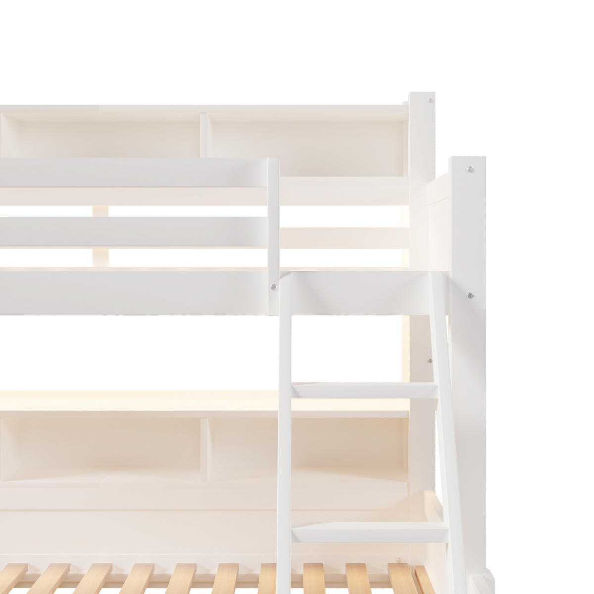 ETAGENBETT Etagenbett mit Schublade Weiß - Weiß, Holz (90/200cm) - ComfortXL