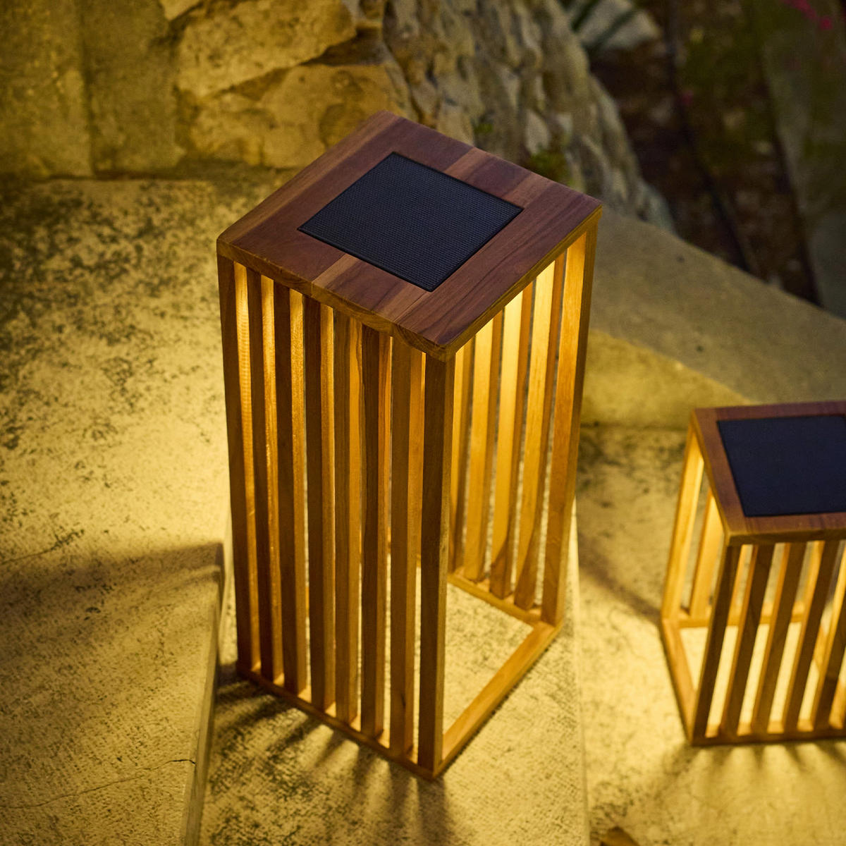 DEKORATIVE CHENNAI hellbraun - Hellbraun, Holz (22/22/50cm) - Lumisky