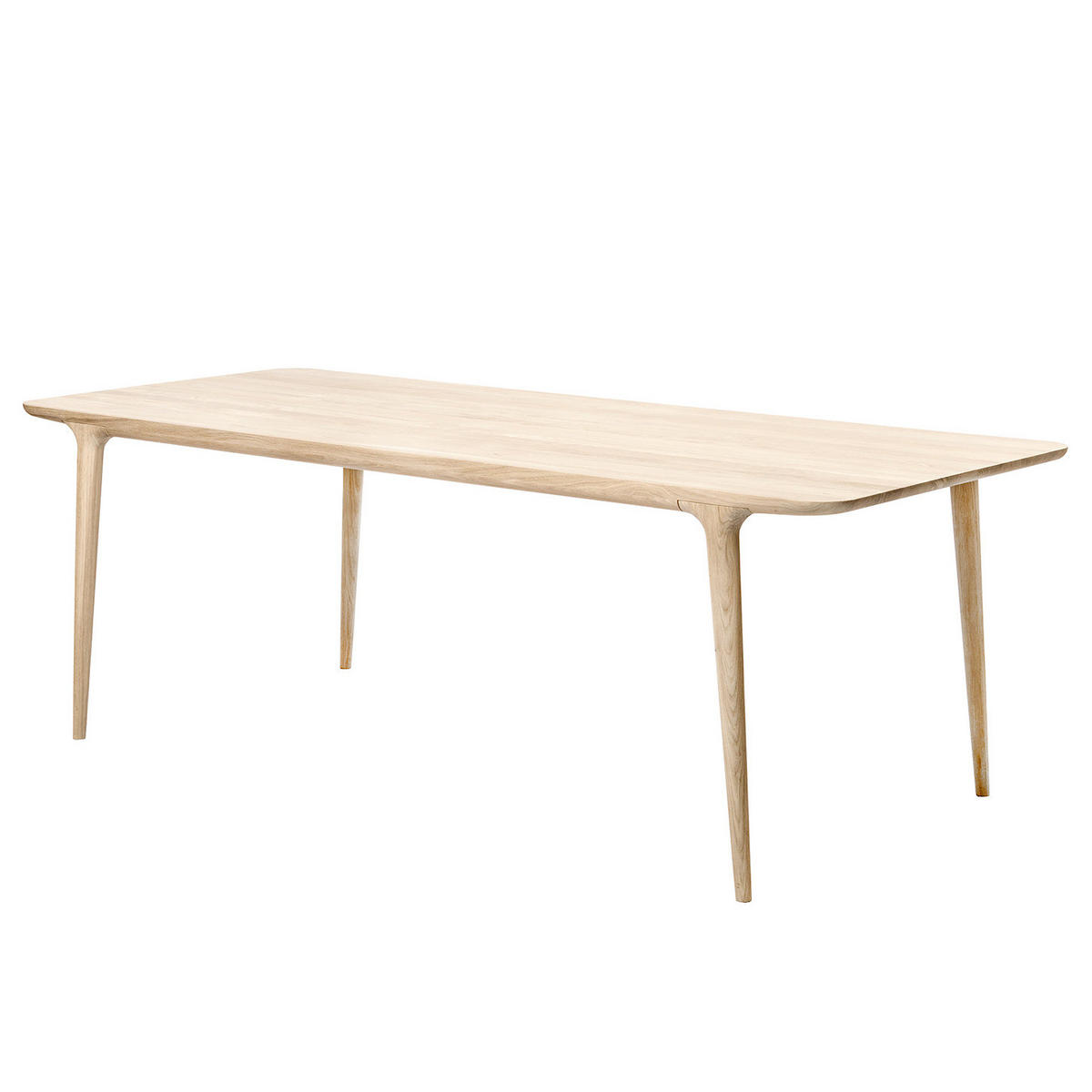 ESSTISCH - Eiche massiv - Eichefarben, Holz (90/160/75cm) - home24