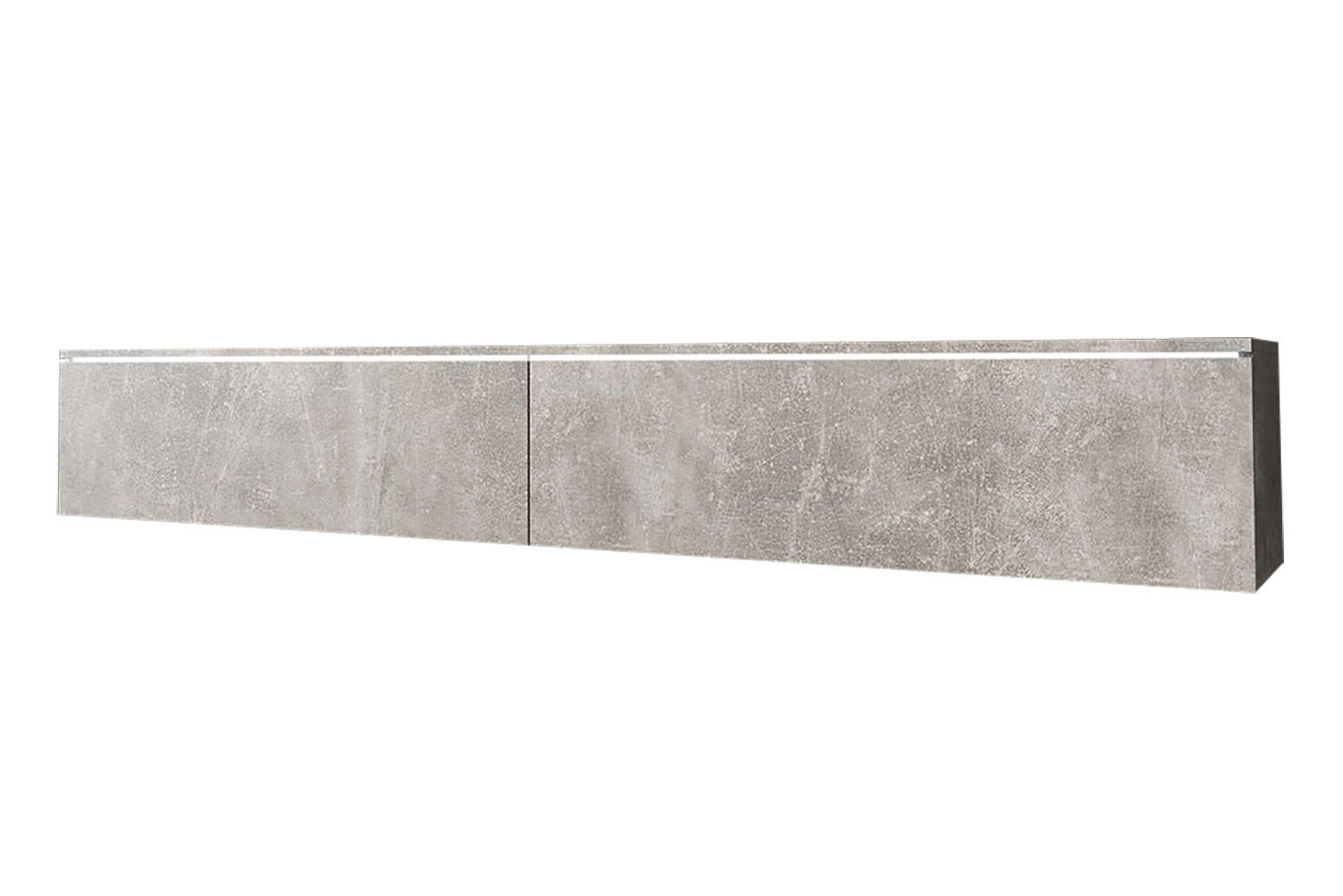 LOWBOARD D Beton 180 / 32 / 30 cm - Grau, Holz/Holzwerkstoff (180/30/32cm) - Feldmann-Wohnen