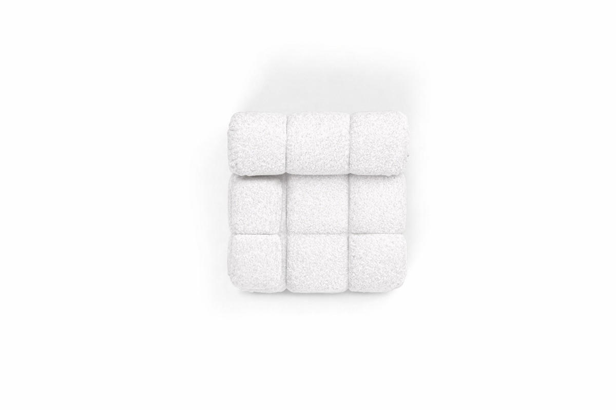 MODUL Seitlich, Für Modulares System, Stoff Abriamo, Ecru, Links, Selia - Ecru, Holz (95/70/95cm) - Kaiser Möbel